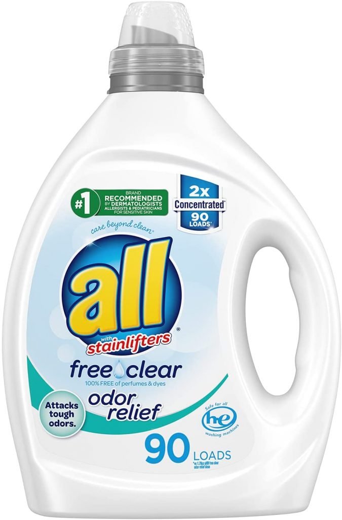 All Free & Clear Odor Relief Fragrance-Free Liquid Laundry Detergent