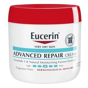 Eucerin Fragrance-Free Advanced Repair Cream is one of the best fragrance-free body lotions.
