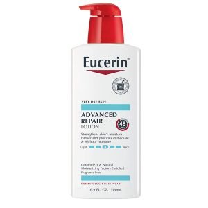 Eucerin Advanced Repair Lotion is also one of the best fragrance-free body lotions.