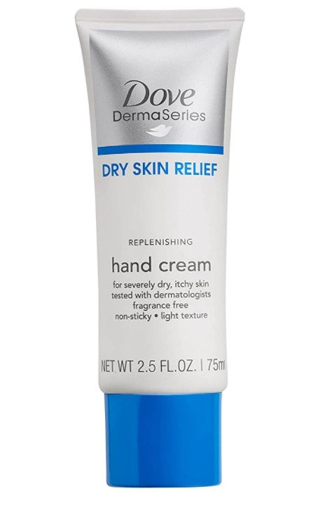 Best fragrance-free hand creams - Dove DermaSeries Fragrance-Free Dry Skin Relief