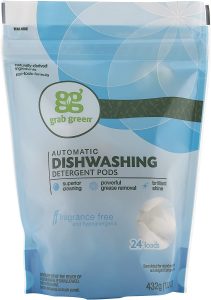 Best Fragrance-Free Dishwasher Tablets - Grab Green Automatic Dishwashing Detergent Pods