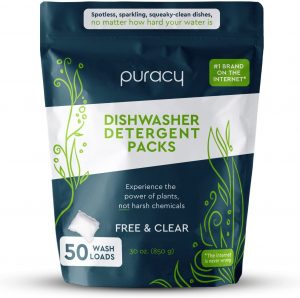 Best Fragrance-Free Dishwasher Tablets - Puracy free & clear dishwasher detergent packs 