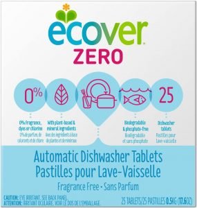 Best Fragrance-Free Dishwasher Tablets -  Ecover Automatic Dishwashing Tablets Zero  