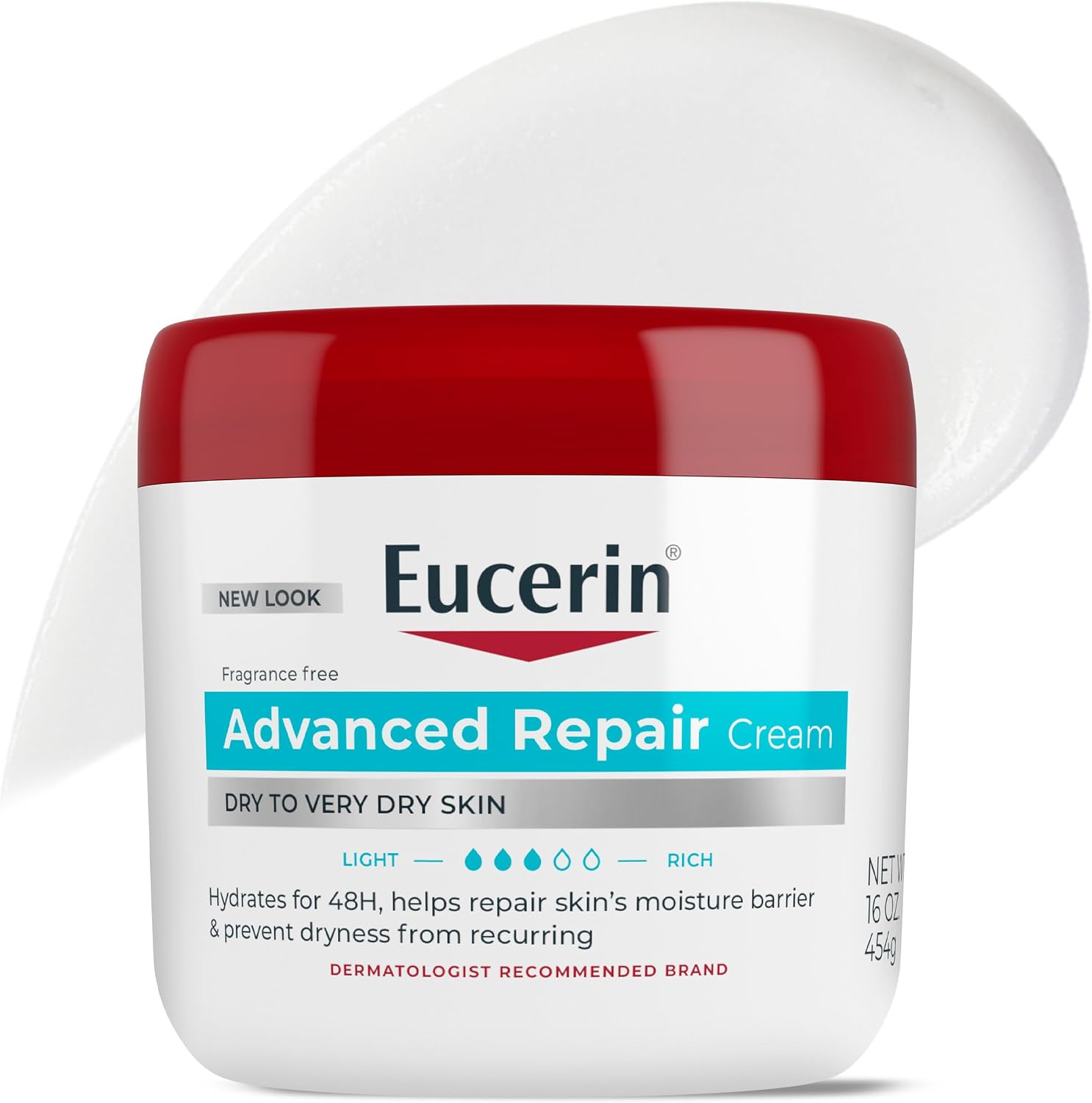 Current Eucerin Advanced Repair Cream jar